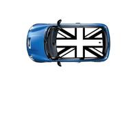 STAR SAM Autocollants de voiture supérieurs compatibles avec Mini Cooper - Autocollants de voiture Extérieur Drapeau Noir 070