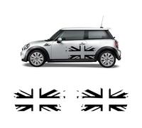 STAR SAM Stickers latéraux de voiture compatibles avec Mini Cooper - Autocollants voiture extérieur drapeaux (petit, gris 074)