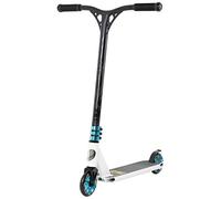 STAR SCOOTER Pro Sport Stunt Scooter Trottinette Freestyle Enfant de 8 Ans et Adulte | Patinette 110mm Aluminium pour Semi Professionnels | Blanc & Bleu