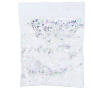 STAR SEQUINS ARGENT GLITTER SPARKLE MAQUILLAGE NAIL ART PET FAIRYTALE SHIMMER [UTILISATION MULTI-USAGES] MHXK-008