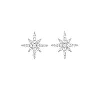 Star Shape Diamond Stud Oreing Boucles à 100% Boucles d'oreilles de mariage pour femmes bijoux de mariée