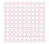 Star Shape Pink Plating Metallic Paper Clips Pack de 100 Portables légers pour l'école Office