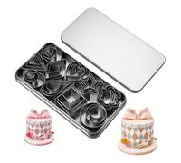 Star Shaped Cutter | Geometric Set | Tiny Fruit Cutter, Baking Tools for Kids, Fun Cookie Shapes, Decorative Cookie Cutters, Multi-Shape Cutter Set, Unique Cookie Designs