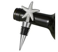 Star Shaped Silver Reusable Wine Stopper Leakproof Topper For Bottle
