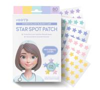 Star Spot Lot de 80 patchs anti-acné/boutons pour le visage, hydrocolloïde, niacinamide, céramide, jolies couleurs pastel, protection et guérison, empêche les cicatrices, élimine les imperfections,