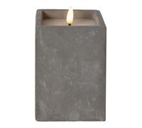 Star Star Bougie LED vacillante grise 8,5 × 14 cm Quantité:1
