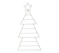 Star Star LED-Silhouette 857-36 argent 61 x 120 cm Quantité:1