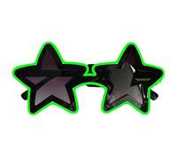 Star Sunglasses Bulk Lunettes de soleil en PVC en forme d'étoile | Lunettes de soleil sans monture en forme d'étoile | Lunettes de soleil lumineuses à DEL | Lunettes de soleil anti-reflets de couleur