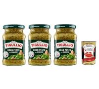 Star Tigullio GranPesto Alla Genovese Lot de 3 sauces au basilic 190 g + polpa gourmet italienne 400 g