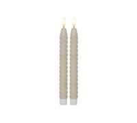 Star Trading 064-35 Bougie LED en cire véritable "Flame Swirl Antique"