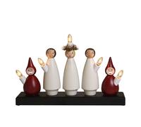 Star Trading Arche de bougies Lucia Choir blanc-rouge