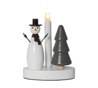 Star Trading Bougeoir Christmas Joy Bonhomme de neige