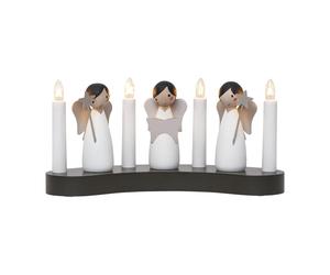 Star Trading Bougeoir de l'avent Angel choir Blanc