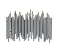 Star Trading Bougeoir de l'avent Note 25x35 cm Gris