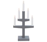 Star Trading Bougeoir de l'avent Trapp 46 cm Gris
