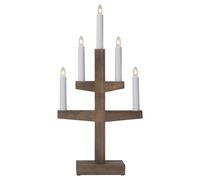 Star Trading Bougeoir de l'avent Trapp 46 cm Marron