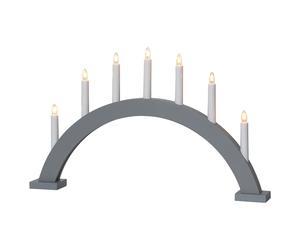 Star Trading Bougeoir de l'avent Trapp arc Gris