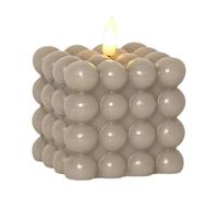 Star Trading Bougie Dot LED Flame Ø7.5x9.5 cm Beige