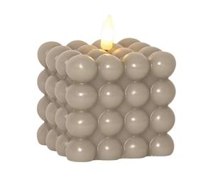 Star Trading Bougie Dot LED Flame Ø7.5x9.5 cm Beige