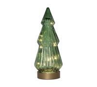 Star Trading Décoration en verre Verde 24 cm LED Vert