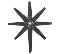 Star Trading Etoile de l'avent Tall 60x70 cm Gris graphite
