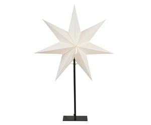 Star Trading Etoile sur pied Frozen Blanc