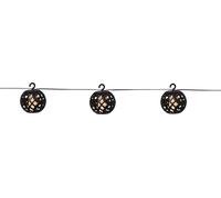 Star Trading Guirlande lumineuse solaire Flame, LED, extérieur, flamme dansante, noir, capteur crépusculaire, 210 cm
