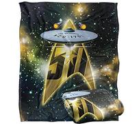Star Trek 50Th Ship Plaid Ultra Doux au Toucher Soyeux - 152 x 127 cm