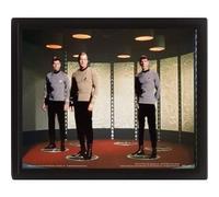 Pyramid International - Cadre lenticulaire 3D - Star Trek Transporter - Gris/noir - 25,5x20,5 cm