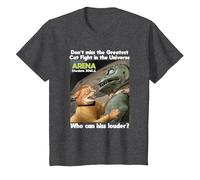 Star Trek Cat Fight T-Shirt, Enfant, Chiné Foncé, 3 Ans