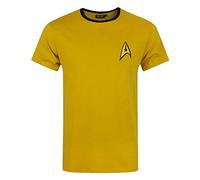 Star Trek Commande Uniforme jaune James T Kirk Costume hommes Starship T-shirt