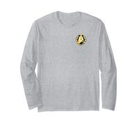 Star Trek: Discovery Admiral Badge Manche Longue, Unisexe pour Adultes, Gris Chiné, M