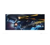 Star Trek - ENTERPRISE VS RELIANT - Art Print - 50x100cm - AFFICHE G