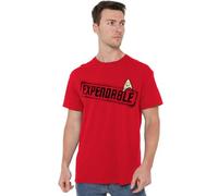 Star Trek Expendable T-Shirt Unisexe, Rouge, 4XL