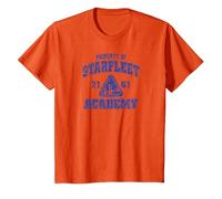 Star Trek Old School T-Shirt, Enfant, Orange, 6 Ans