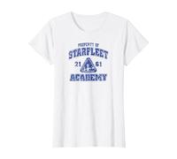 Star Trek Old School T-Shirt, Femme, Blanc, XL