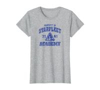 Star Trek Old School T-Shirt, Femme, Gris Chiné, S