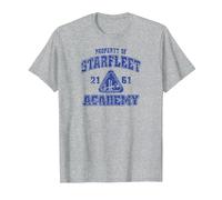 Star Trek Old School T-Shirt, Homme, Gris Chiné, 5XL