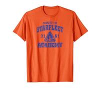 Star Trek Old School T-Shirt, Homme, Orange, XL