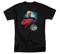 Star Trek Picard 30 T-Shirt Unisexe, Noir, 4XL