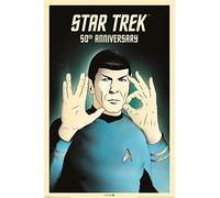 Star Trek PP33933 50th Anniversary Maxi Poster, Bois, Multicolore, 61 x 91,5 cm