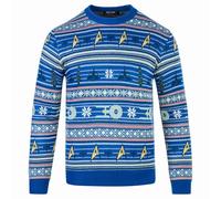 Star Trek Pull de Noël M - Pull Officiel - Uniforme, Costume & Idées Cadeaux Homme et Femme Bleu