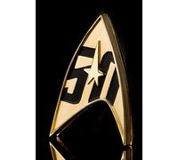 Star Trek Réplique 1/1 Starfleet Badge Magnétique 50th Anniversary