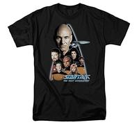 Star Trek - - St: Next Gen / Le prochain équipage adultes génération T-shirt In Black, Large, Black