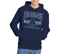 Star Trek Starfleet Academy Earth Unisex Hoodie Sweatshirt à Capuche, Bleu Marine, XL Mixte