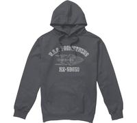 Star Trek - Sweat à capuche "Prometheus Athletic" pour homme TV8172 (M) (Charbon de bois)