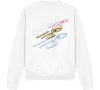 Star Trek - Sweat-shirt homme/femme unie "Tri Enterprise" TV12396 (M) (Blanc)