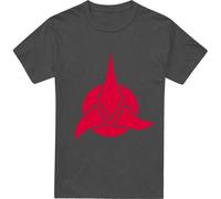 Star Trek - T-shirt "Klingon" pour homme/femme unie TV18138 (L) (Charbon de bois)