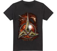 Star Trek - T-shirt "Klingon" pour homme TV13525 (XXL) (Noir)