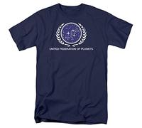 Star Trek T-Shirt - Logo de United Federation of Planets, Bleu, XX-Large